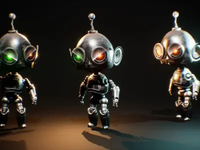 Wicked Robot Low-poly 3D model