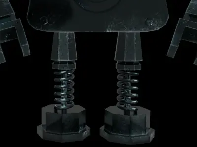 Iron Robot character 3D model
