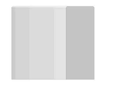 Concrete Curb 100 20 8 Radius 3 m Inner Curve 3D model