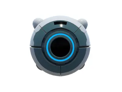 Sci-Fi Drone Low-poly 3D model