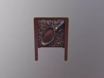 pavement sign 3D model