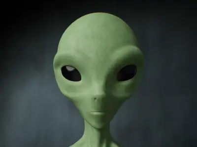 Alien Low-poly 3D model