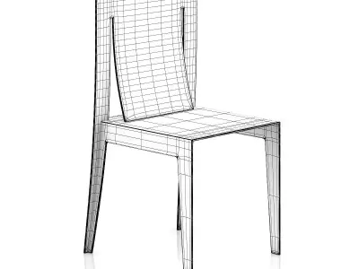 Wooden Chair 7 3D model