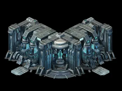 Wall container - connection angle 3D model