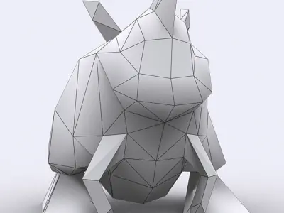 3DRT - Warbeast Monster - Jutt Low-poly 3D model