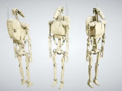 B1 Battle Droid 3D model