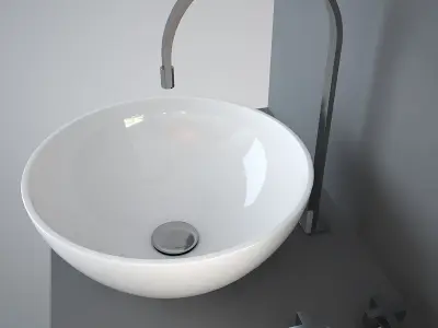 NIC Design Flavia wash-basin Low-poly 3D model