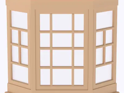 Bay window multi-color and multi-material features  3D print model