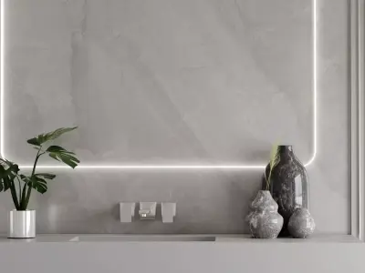  Modern Bathroom blender  Low-poly 3D model