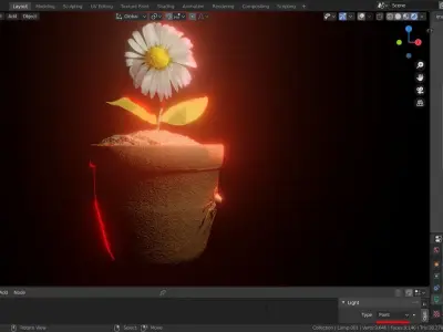 I give you a flower but all you focus is a spider 3D model