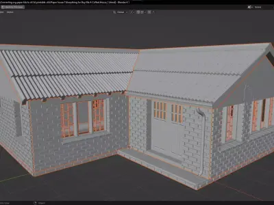  HO scale suburban house005 3D print model