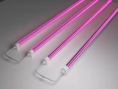 T8 plant growth light 3D model