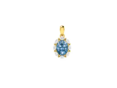 Diamond Pendant 3D print model 4