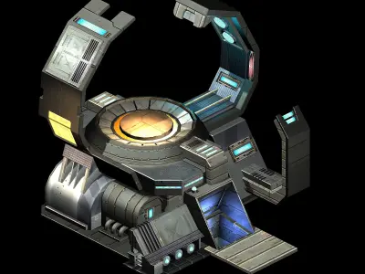 Machinery - spacecraft - functional objects 018 3D model