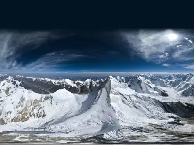 HDR - Khan Tengri peak 3D model