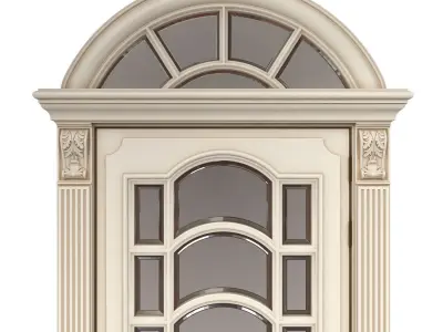 Door classic 01 3D model