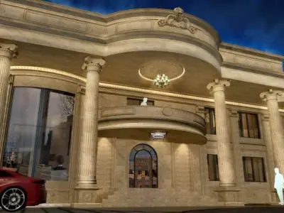 Classical Mansion Villa Project A107 SketchUp DWG PDF 3D model