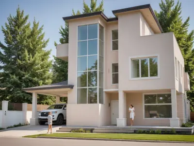 3 storey residential house 3D model