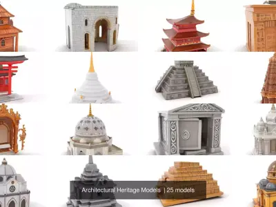 Architectural Heritage Models  3D Model Pack