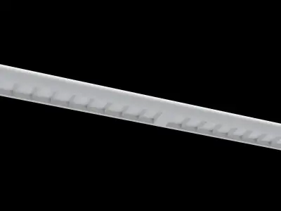 Ceiling hung fluorescent light architectural office light fixtur 3D model