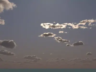 Morning At Half Past Five AM Sky 3D model