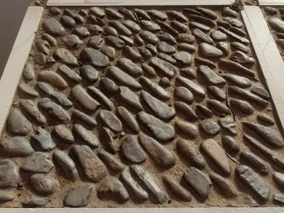 Tilescan01 stone walkway  3D model