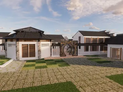 Homes and care center -A16 3D model