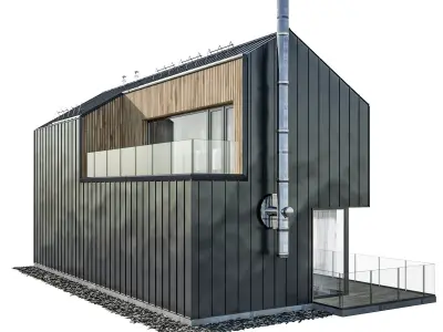 Modern house 03 3D model