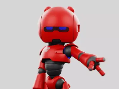 HELL BOY BOT  RIGGED 3D model
