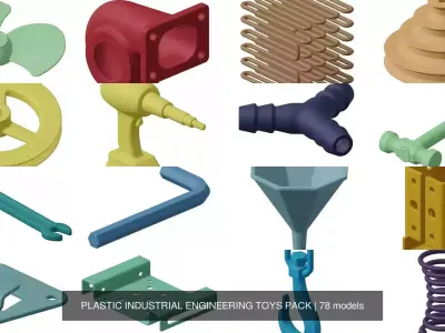 PLASTIC INDUSTRIAL ENGINEERING TOYS PACK
