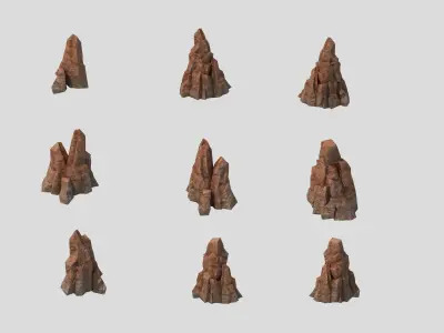 Chennai - Cliff 03 3D model