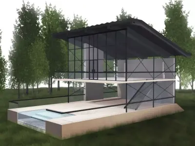Glass House 3D model