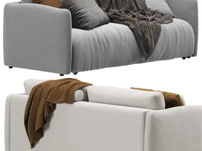 Sofa Chase Velvet Light 3D model