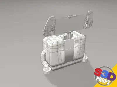 Sci-Fi Control Panel by S3D Low-poly 3D model