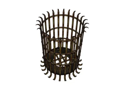 Brazier fired with coke or coal 3D model