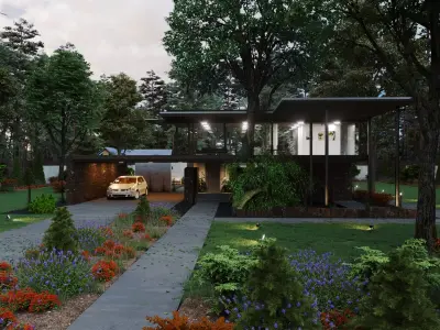 Modern Village House  3D model