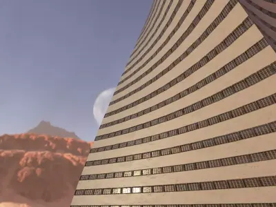 Post Apocalyptic building 4 3D model