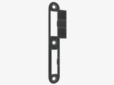 standard door strike plate 3D model