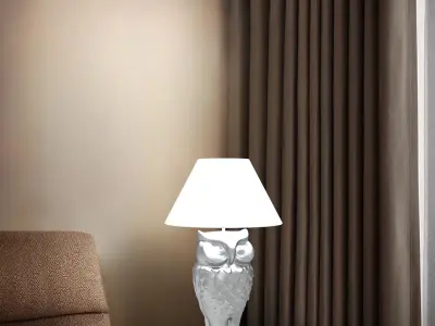 owl Table Lamp 3D print model