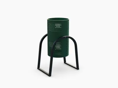 Perforated Trashcan 3D model