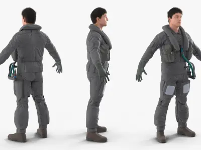  USAF Pilot A-Pose Fur 