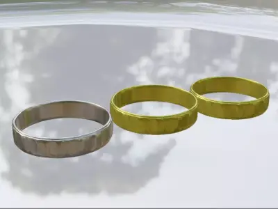 Printable rings Free 3D print model