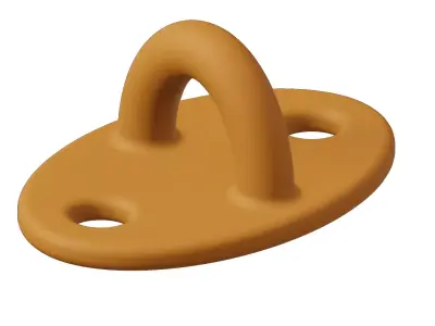 Plastic Window Eye Latch Toy 3D model