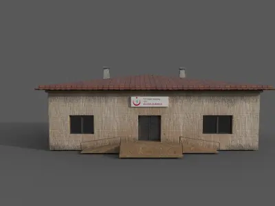 Health Dispenser Low-poly 3D model