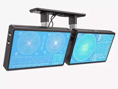 Sci Fi Monitors 3D model