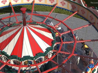  Amusment Park Carousel 
