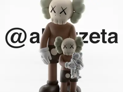 Kaws Family Textured 3D model