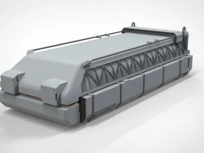 Sci-Fi architecture Elements collection 12 3D model