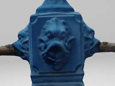 Old Drinking Fountain Free 3D model