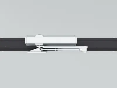 Aluminium window 9 3D model